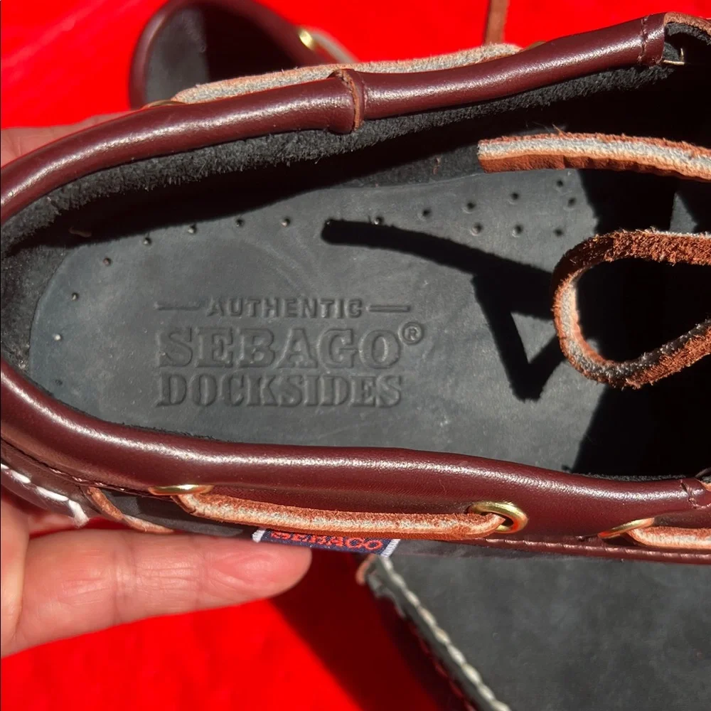 Sebago Two-Tone Leather Boat Shoes